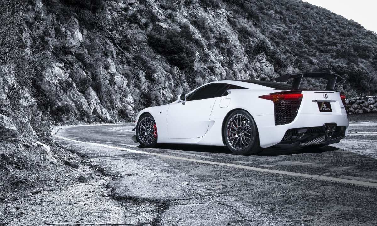 The LFA is an expensive Lexus performance car.