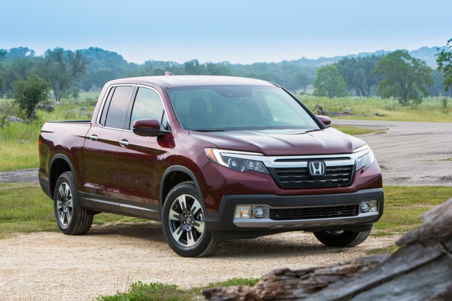 2019 Honda Ridgeline parked in sand and gravel