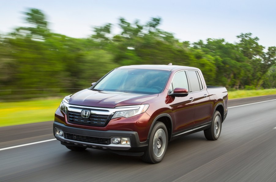 2019 Honda Ridgeline driving down road