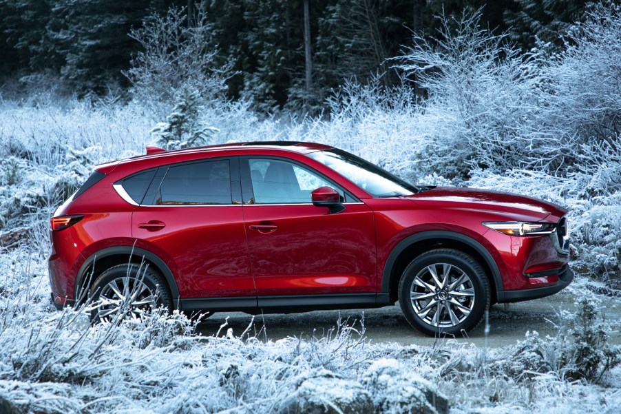 2019 Mazda CX-5 driving in snow