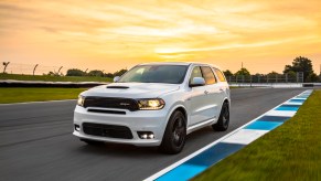 2019 Dodge Durango SRT driving on a race track