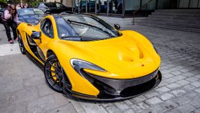 yellow McLaren P1