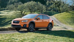 2019 Subaru Crosstrekdriving on curvy country roads