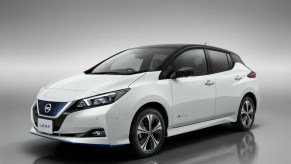 2019 Nissan Leaf on display