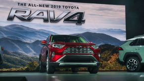 Toyota unveils the 2019 Toyota RAV4 at the New York International Auto Show in 2018