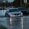 Car in salt water