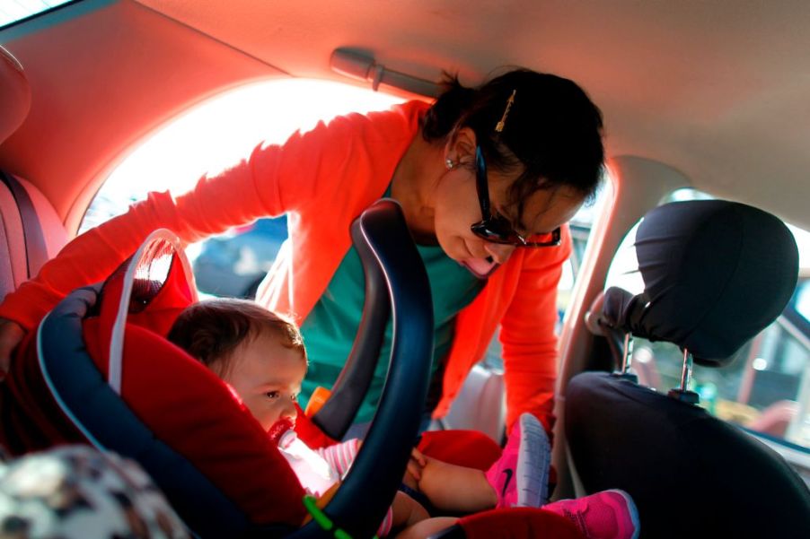 Baby in car seat