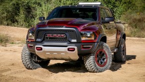 Ram Rebel TRX Concept pickup parked in sand