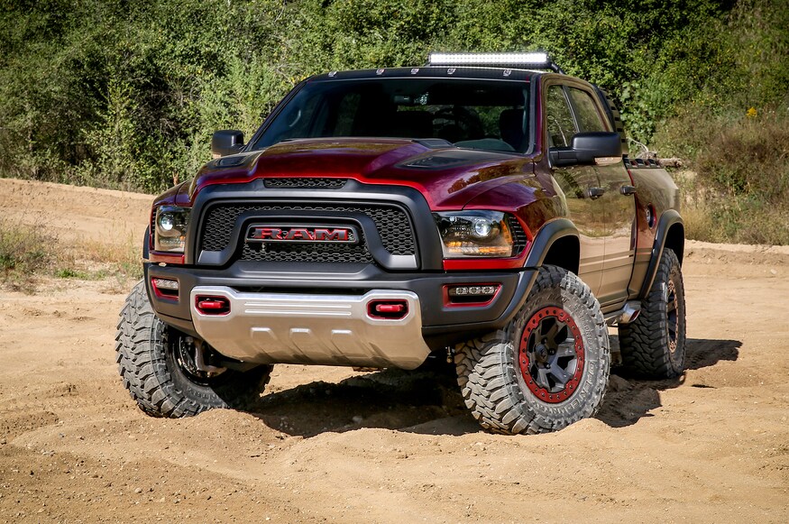 Ram Rebel TRX Concept parked in sand