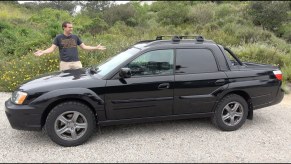 the unique small utility truck call the Subaru Baja