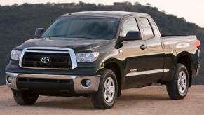 The 2011 Toyota Tundra , like this one that's parked on a dirt road, is one of the best Used Toyota Tundra model years