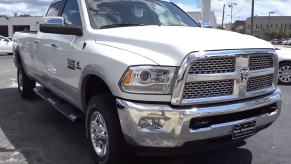 A Ram 2500 Laramie Crew Cab model year 2013 at a dealership