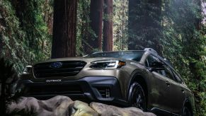 A Subaru Outback SUV at the 2019 New York International Auto Show