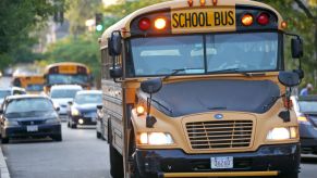 A school bus in Boston