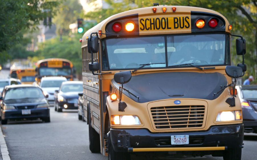 A school bus in Boston