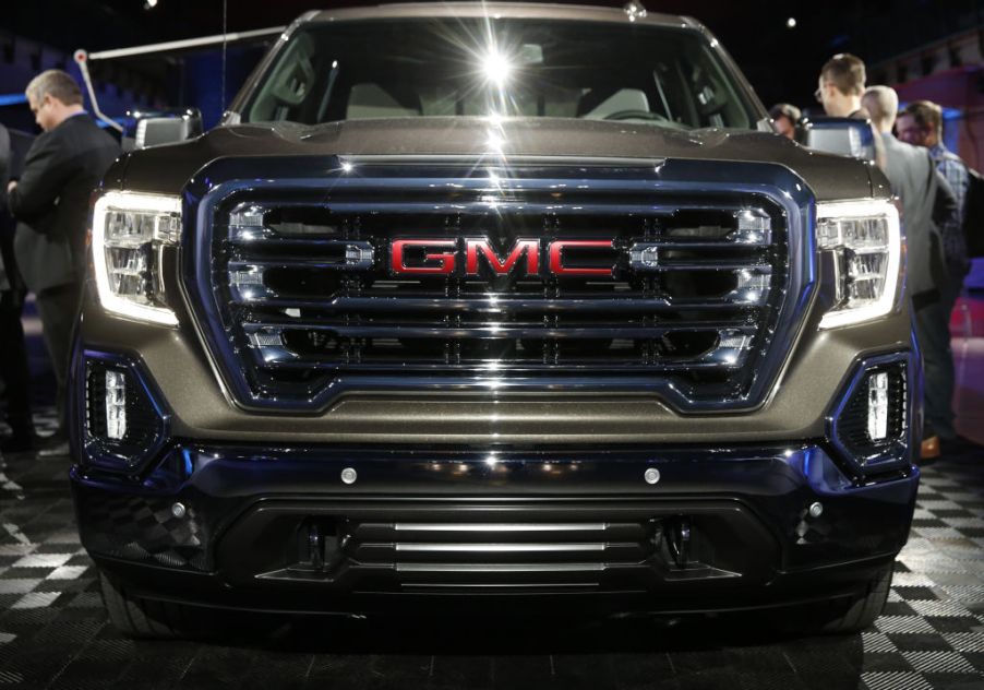 a GMC Sierra 1500 viewed from the front