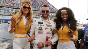 Mariel Swan with NASCAR driver Austin Dillon