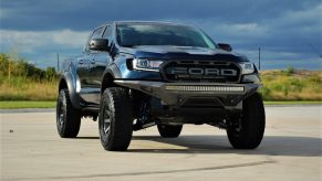 Ford Ranger Raptor parked on cement