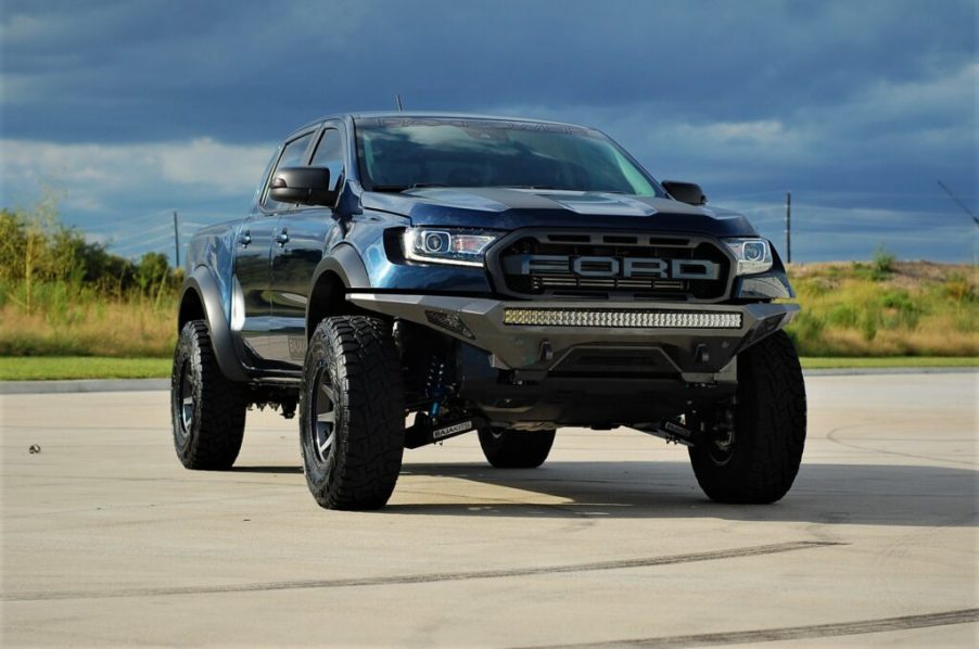 Ford Ranger Raptor parked on cement