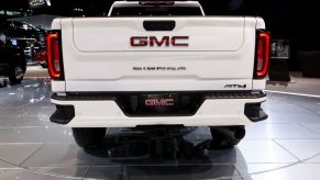 2019 GMC Sierra is on display at the 111th Annual Chicago Auto Show