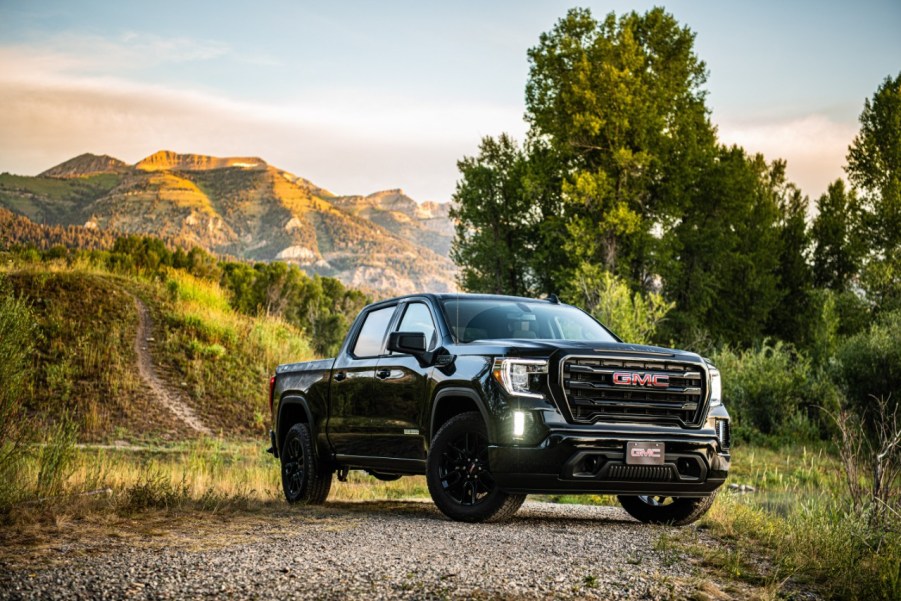 2020 GMC Sierra Elevation parked in grass