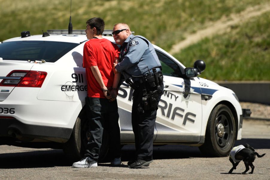 Tim Lambert, Adams County Sheriffs Deputy arresting a suspect for attempted car theft of a truck