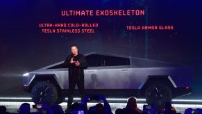 Tesla co-founder and CEO Elon Musk unveils Tesla's Cybertruck