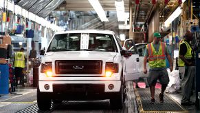 Ford Dearborn Truck Plant Builds New 2014 F-150 Trucks