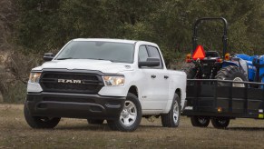 2020 Ram 1500 Tradesman hauling equipment