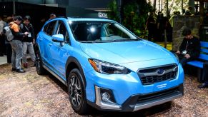 2019 Subaru Crosstrek Hybrid seen at the New York International Auto Show