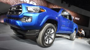 The Toyota Tacoma on display at the North American International Auto Show 2015