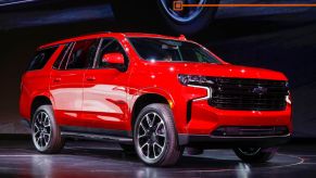 The new 2021 Chevrolet Tahoe as revealed by General Motors.