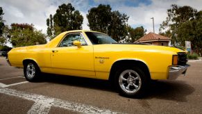 A Chevrolet El Camino parked in a parking lot