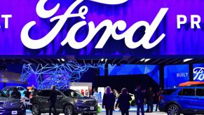 Ford display at the 2019 Los Angeles Auto Show