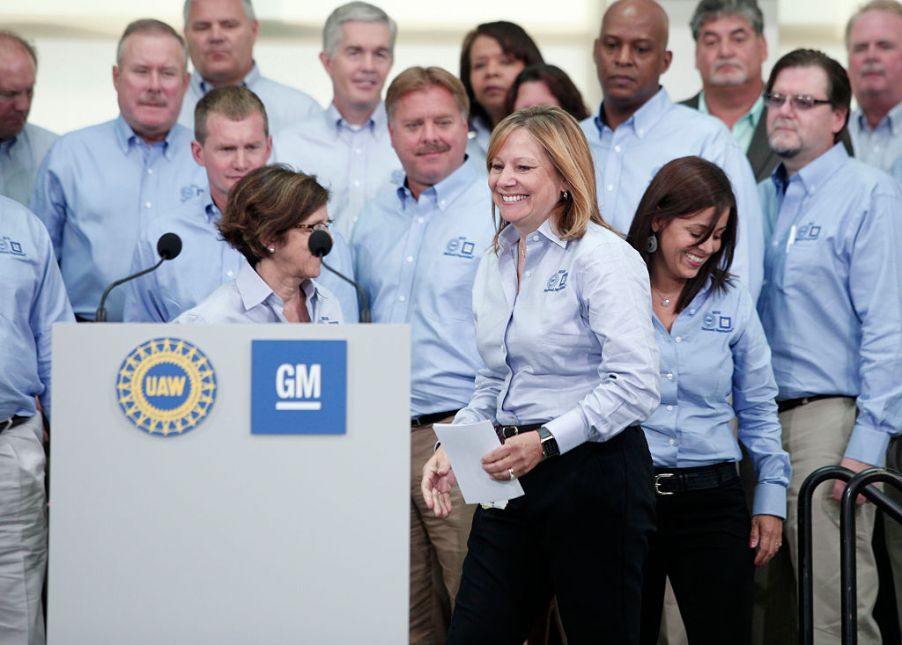 General Motors CEO Mary Barra takes the stage in 2015