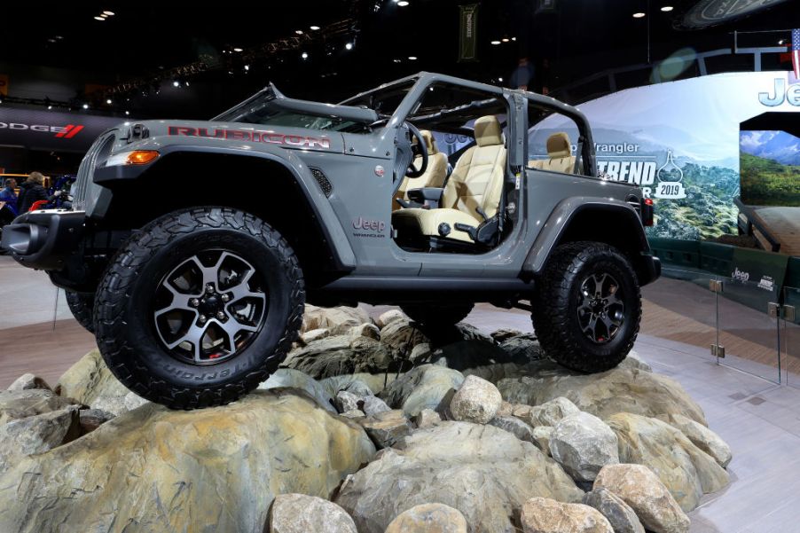 The 2019 Jeep Wrangler Rubicon at the Chicago Auto Show.