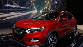 The 2020 Nissan Rogue Sport on display