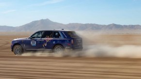 Rolls-Royce Cullinan racing in the Rebelle Rally