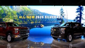 The 2020 Chevy Silverado HD on display at the Annual Chicago Auto Show