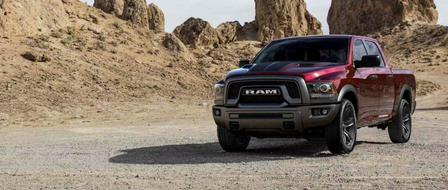 The Ram 1500 Classic parked in th desert