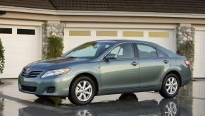 A sixth-generation Toyota Camry shows off its profile.