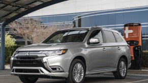 2020 Mitsubishi Outlander PHEV | driving down highway