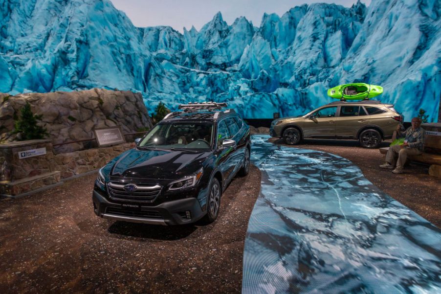 The 2020 Subaru Outback on display at AutoMobility LA