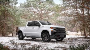 2021 Chevrolet Silverado Realtree Edition parked in snow