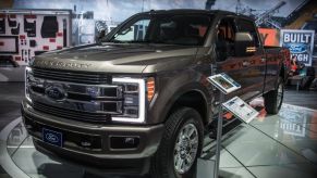 A Ford Super Duty F-350 at the North American International Auto Show