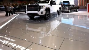 The 2019 GMCC Sierra on display at the Annual Chicago Auto Show