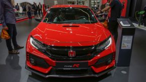 The Honda Civic Type R on display