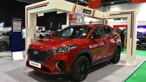 The Hyundai Tucson on display at the London Motor and Tech Show