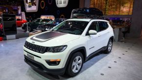 The Jeep Compass on display at the Brussels Expo