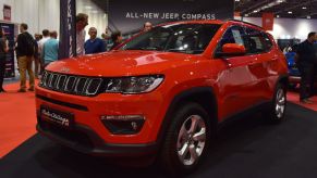 The Jeep Compass on display at the London Motor Show